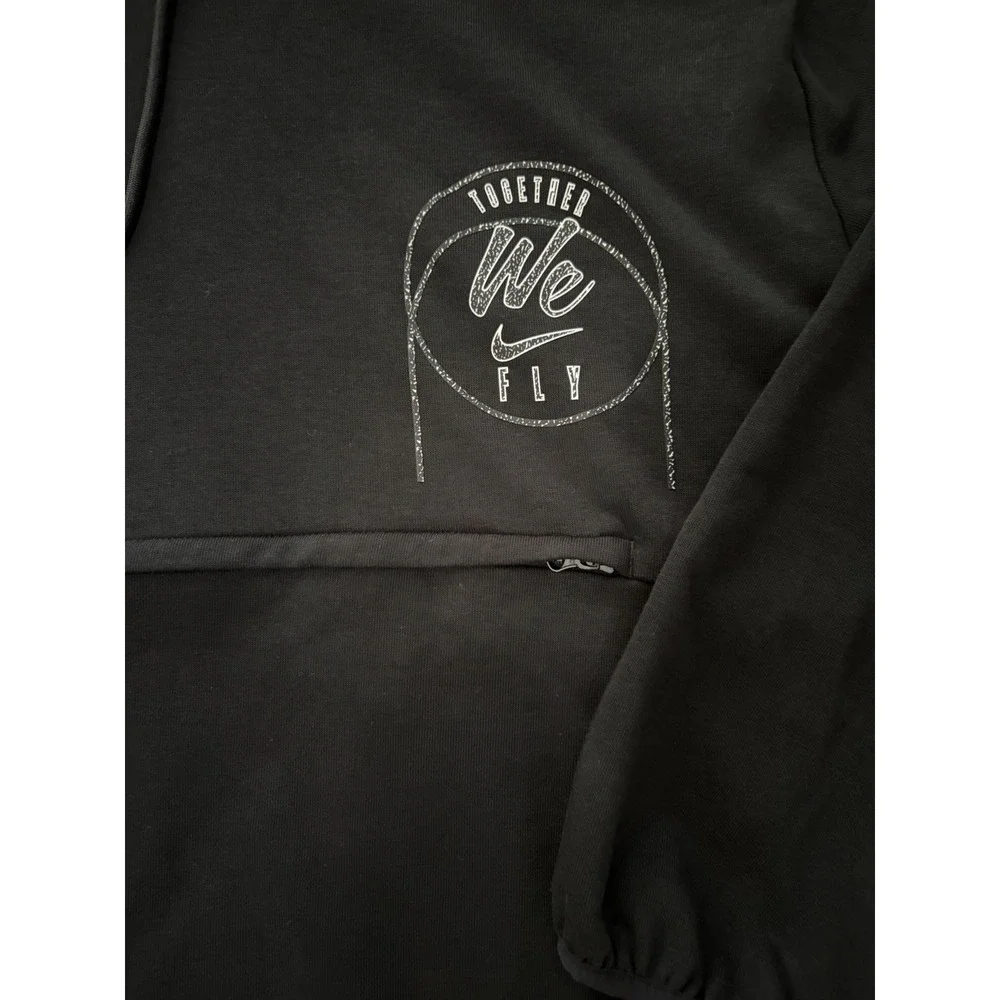 Nike Womens XXL Dri-FIT Black Oversized Hoodie Together‎ We Fly Pullover